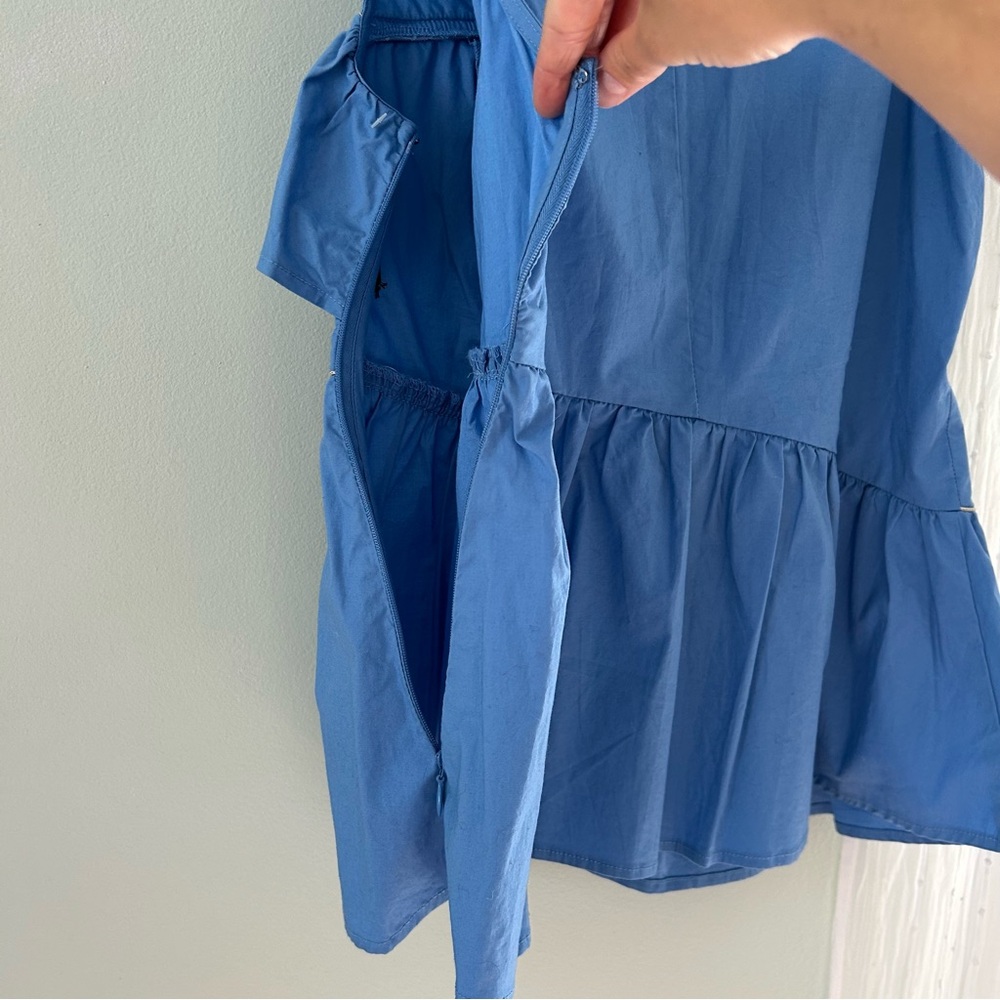 Wildfox Blue Ruffled Blouse - Picture 4 of 5